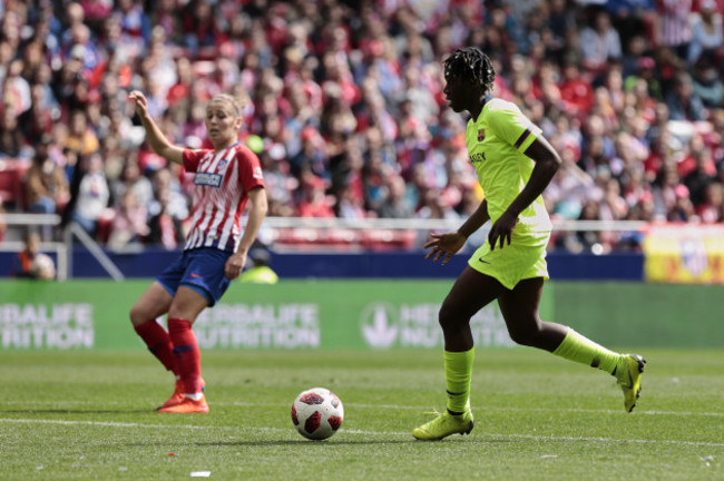 Spain: ATLETICO DE MADRID v FC BARCELONA 2018/2019. LIGA IBERDROLA. ROUND 24.