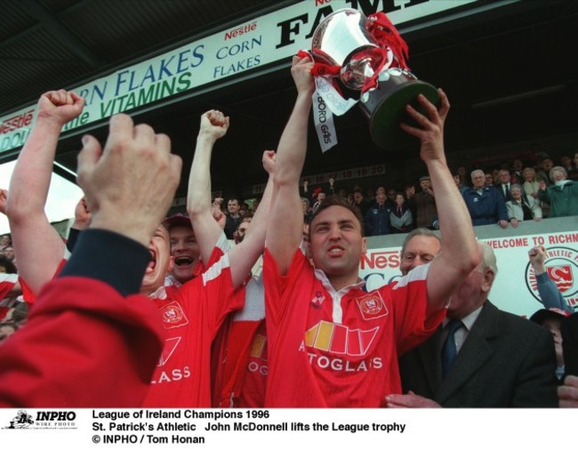John McDonnell  St. Patrick's Athletic  League of Ireland Champions 1996