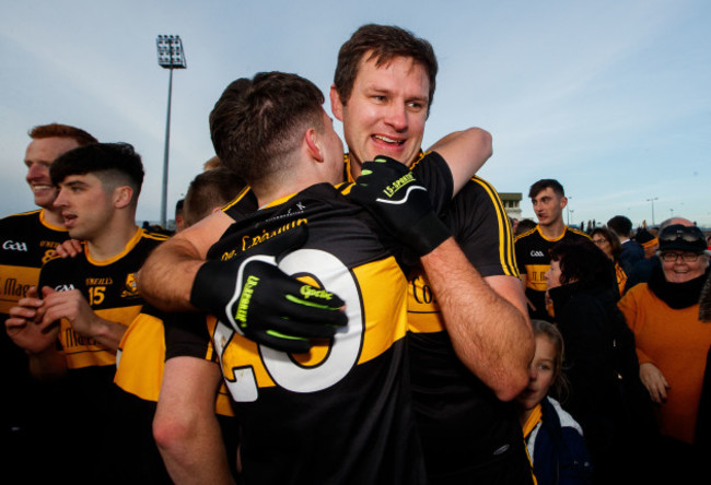 Jordan Kiely and Eoin Brosnan celebrate