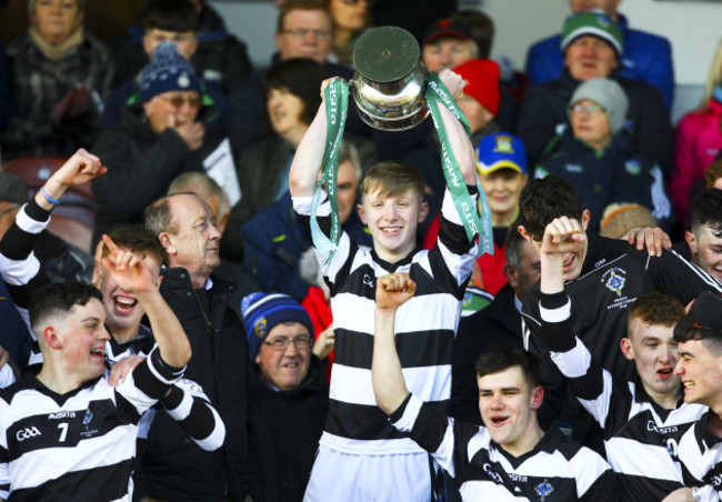 St Kieran's Daith&rsquo; Barron lifts the trophy