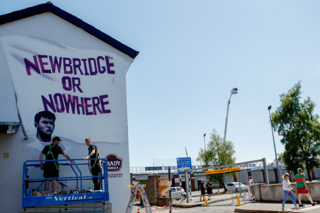 A view of Newbridge ahead of the game