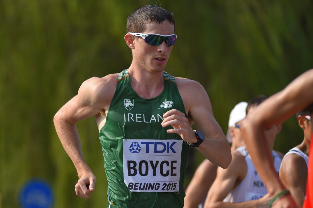 Brendan Boyce before being disqualified