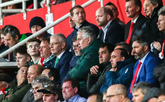 John Delaney during the game