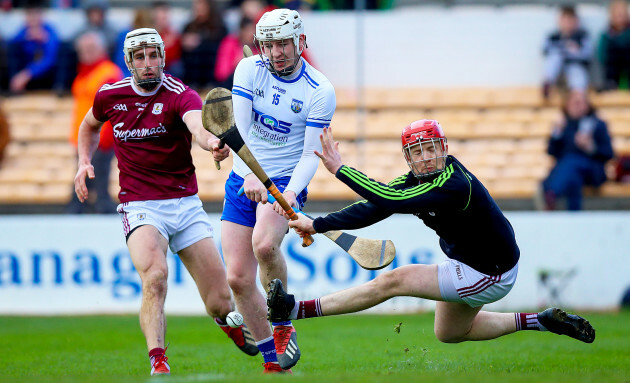 Fergal Flannery saves a shot from Shane Barrett