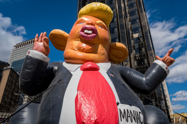NYC: 'Trump Rat' pops up at Columbus Circle