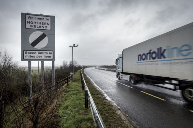 Irish-UK border in Northern Ireland