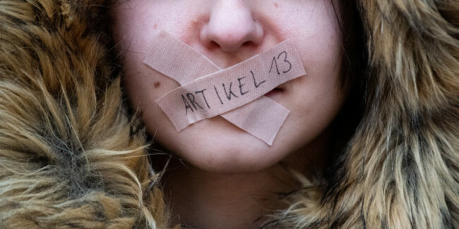 Demo against copyright reform in Hamburg