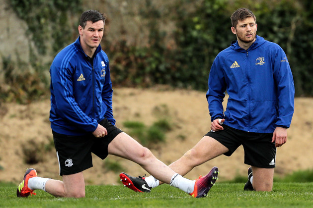 Johnny Sexton and Ross Byrne