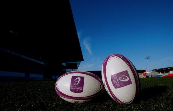 A view of Challenge Cup match balls