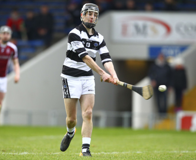 St Kieran's Conor Kelly shoots on goal