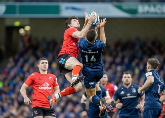 Adam Byrne with Jacob Stockdale