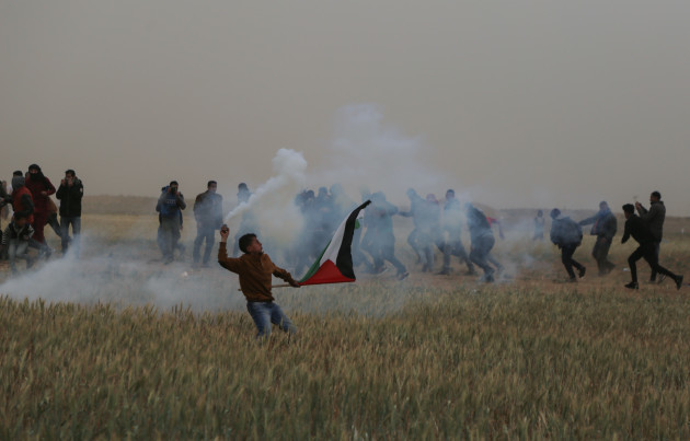 Palestine Israeli clashes in Gaza, Palestine - 30 Mar 2019