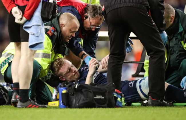 Dan Leavy receives treatment