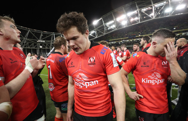 Jacob Stockdale dejected after the game