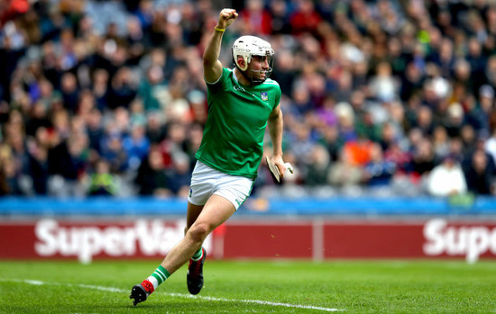 Aaron Gillane celebrates scoring the first goal