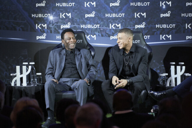 Pel&eacute; et Kylian Mbapp&eacute; - Paris