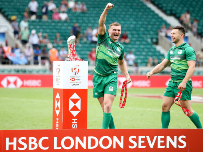 John O'Donnell celebrates