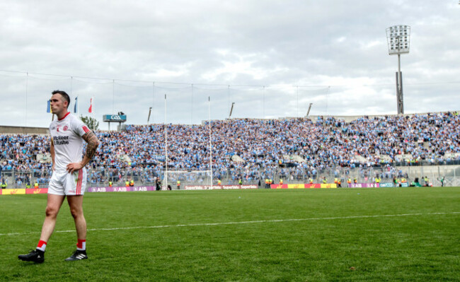 Cathal McCarron dejected after the game