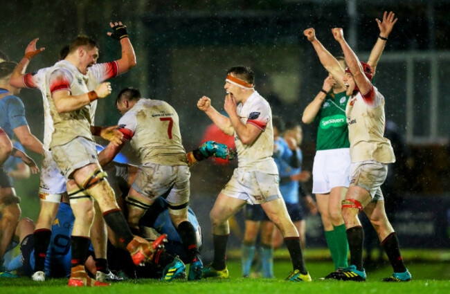 Trinity celebrate a turnover