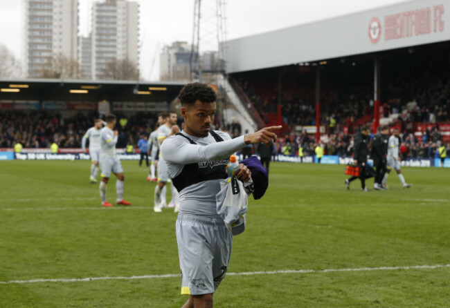 Brentford v Derby County - Sky Bet Championship - Griffin Park