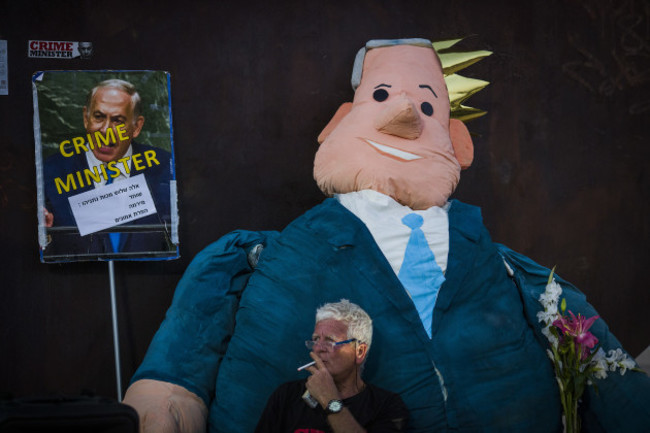 Anti-Netanyahu protest in Tel Aviv