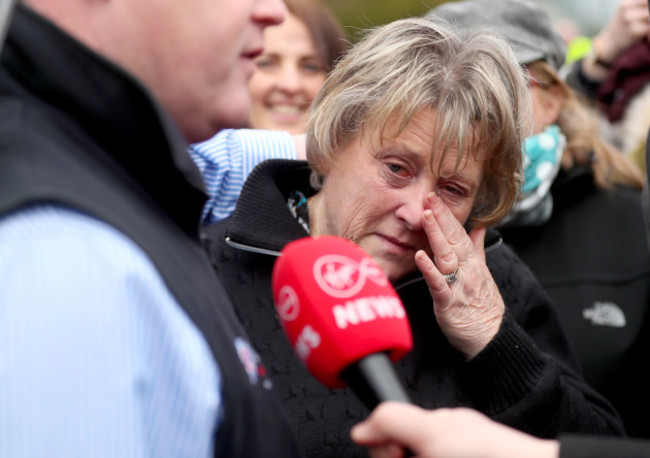 Gordon Elliott with Lynn Elliott, wife of the late Will Elliot