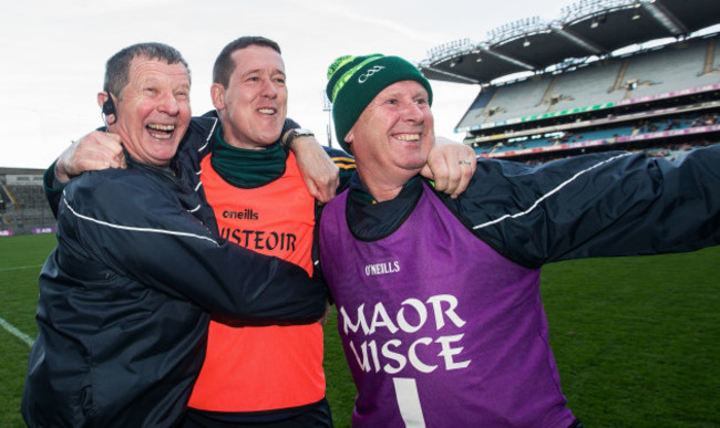 Kevin O'Brien celebrates at the final whistle