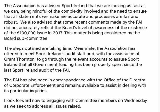fai statement