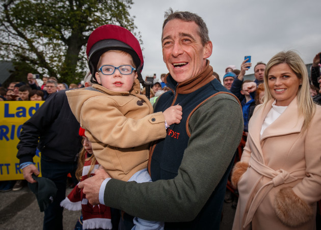 Davy Russell with his son Finn