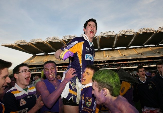 Rory O'Carroll celebrates at the final whistle