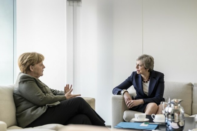 Merkel receives May