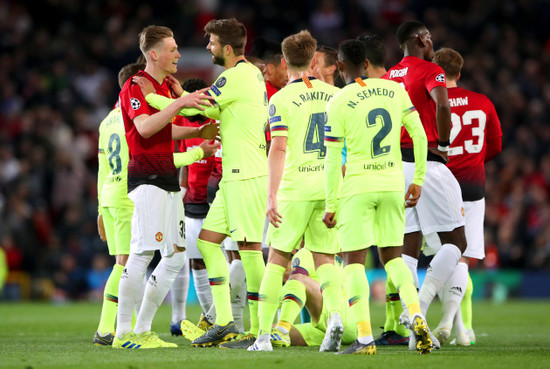 Manchester United v Barcelona - UEFA Champions League - Quarter Final - First Leg - Old Trafford