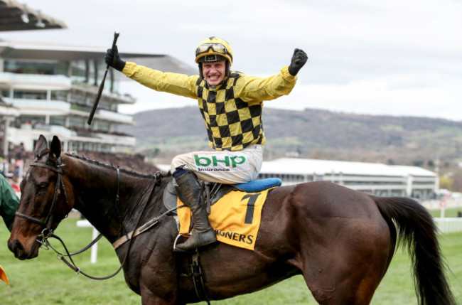 Paul Townend onboard Al Boum Photo celebrates winning