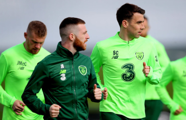 Jack Byrne and Seamus Coleman