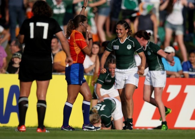 Tania Rosser celebrates