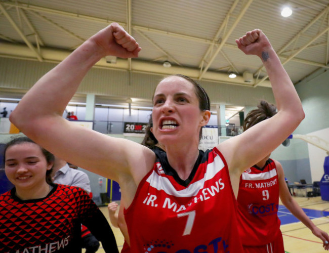 Niamh Dwyer celebrates after the match