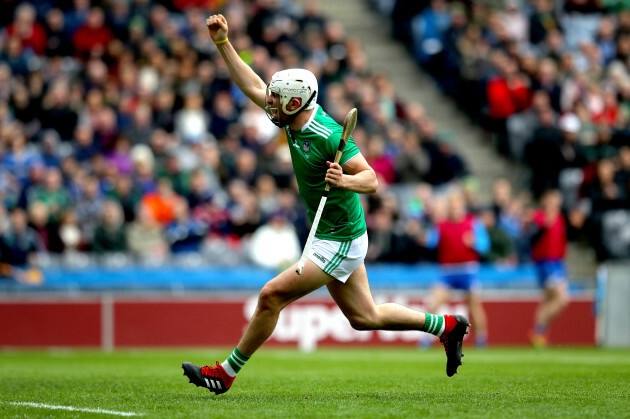 Aaron Gillane celebrates scoring the first goal