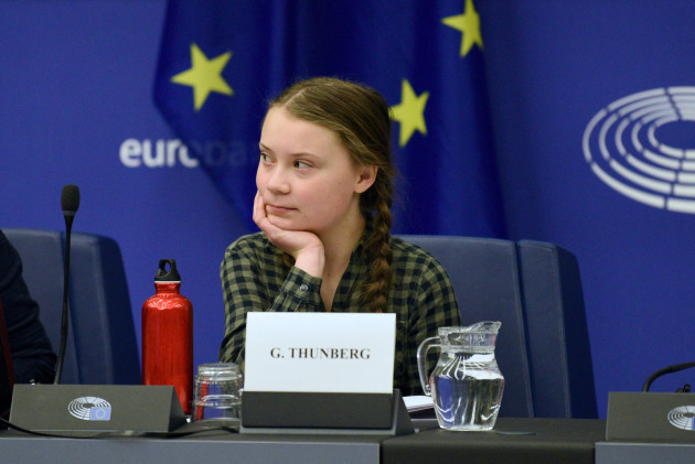 Greta Thunberg At The European Parliament - Strasbourg