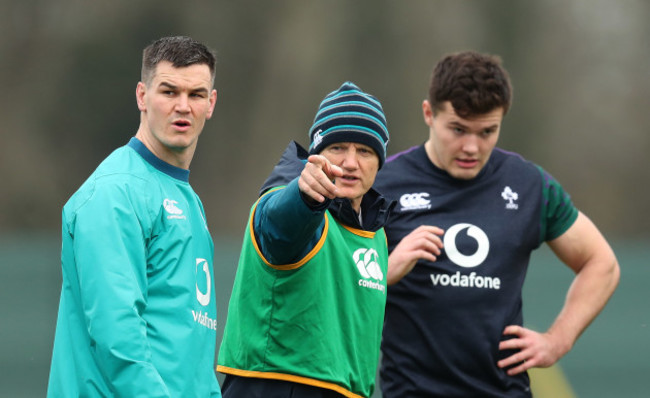 Jonathan Sexton and Joe Schmidt