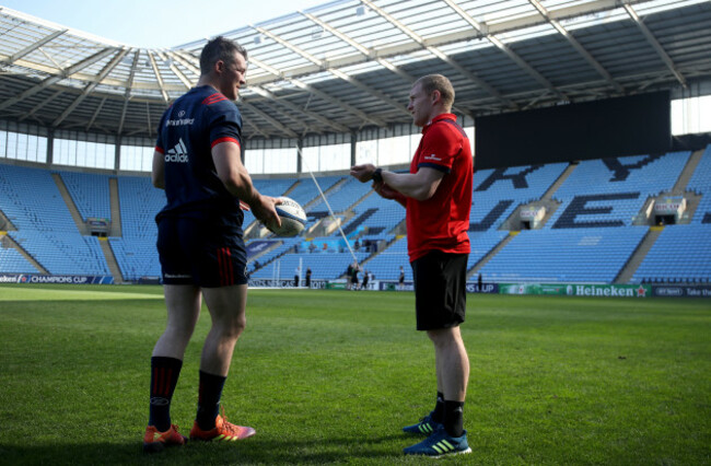 Peter O'Mahony and Keith Earls
