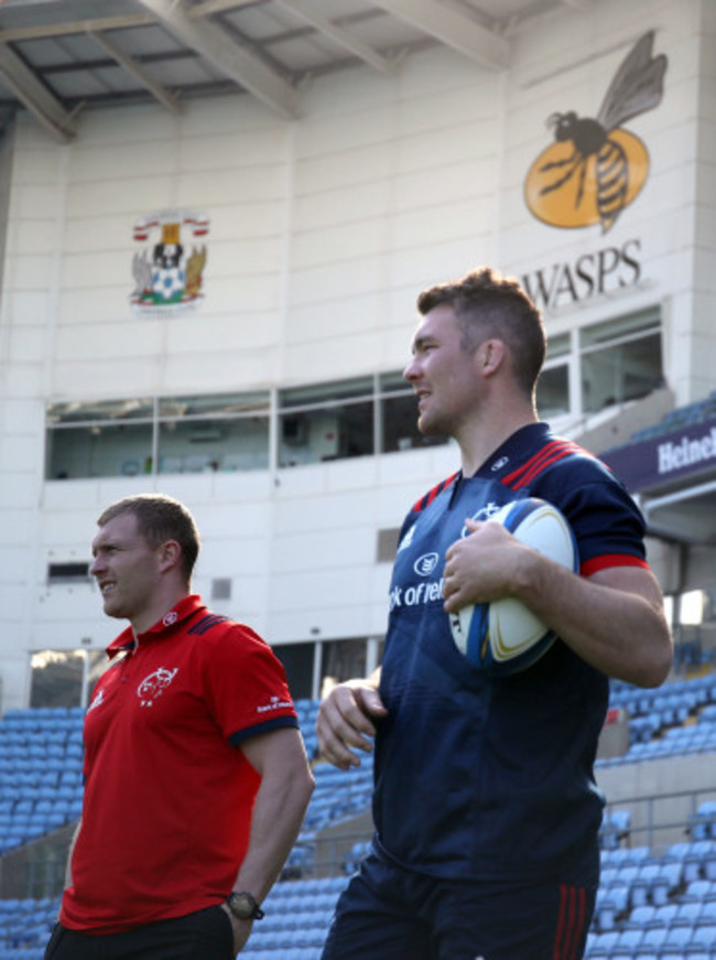 Peter O'Mahony and Keith Earls