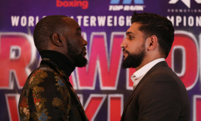 Amir Khan v Terence Crawford Press Conference - Landmark London Hotel