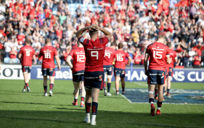 Conor Murray dejected after the game