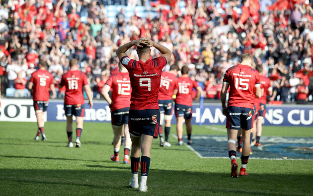 Conor Murray dejected after the game