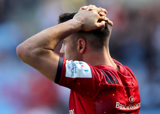 Conor Murray dejected after the game