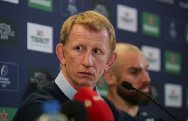 Leo Cullen during the post match press conference