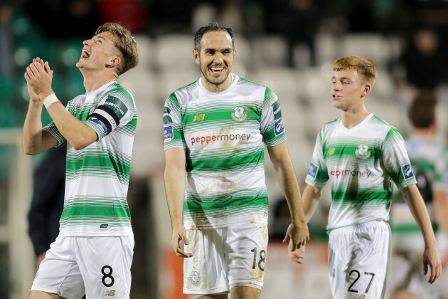 Ronan Finn and Joey O'Brien celebrate winning