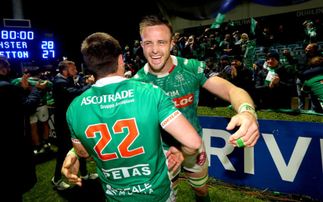 Abraham Steyn and Antonio Rizzi celebrate