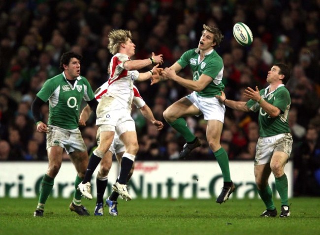 Andrew Trimble with David Strettle