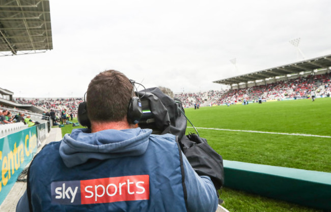 A view of Sky Sports covering the GAA